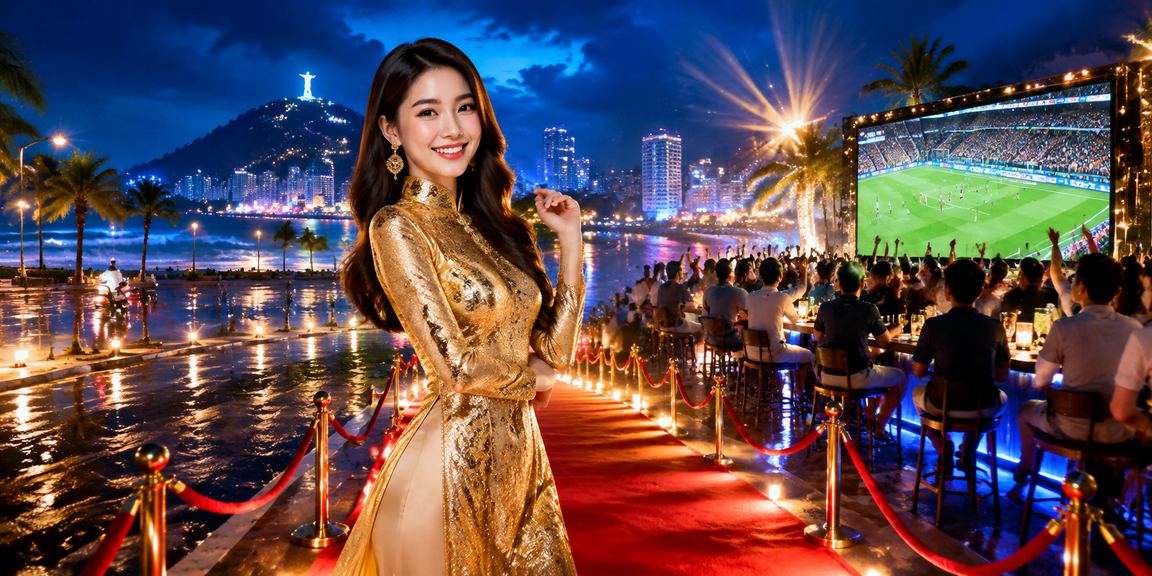 Cổ động viên theo dõi cá cược bóng đá tại Vũng Tàu với trang phục áo dài truyền thống